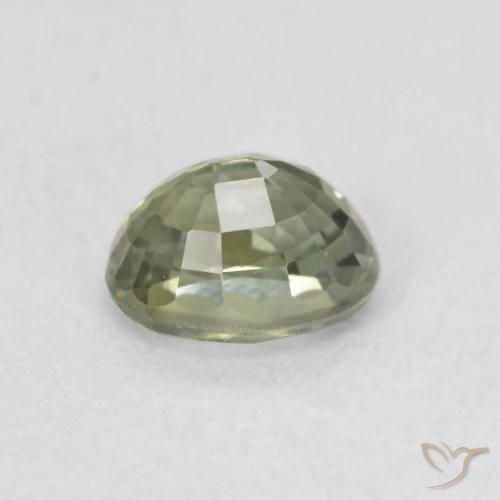 Safira Verde Sálvia Natural 0.64ct, oval, VVS