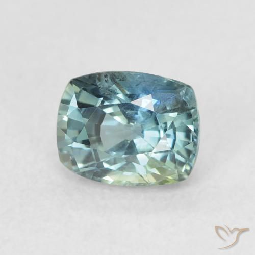Safira Cerceta Natural 0.81ct, Almofada, VS