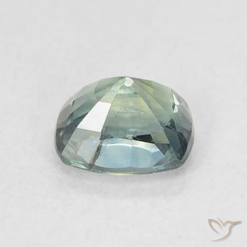 Safira Cerceta Natural 0.81ct, Almofada, VS