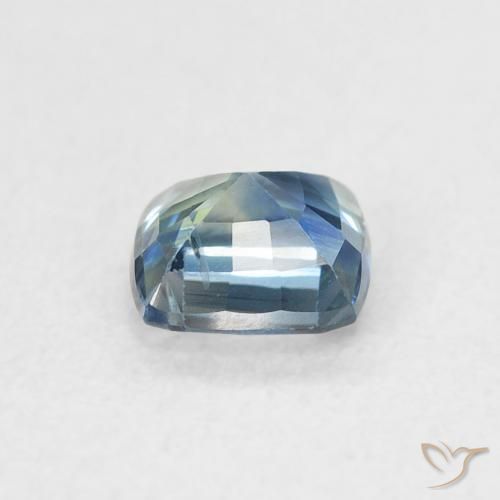 Safira Cerceta Natural 0.65ct, Almofada, VVS-VS