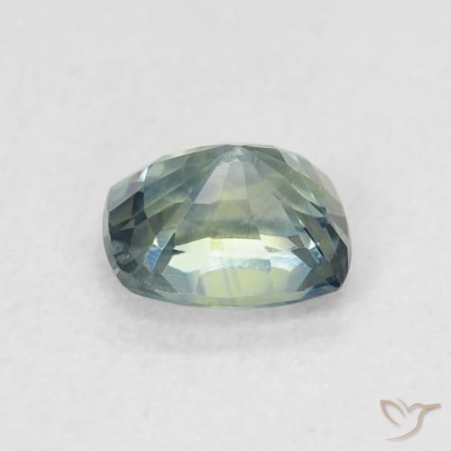 Safira Cerceta Natural 0.72ct, Almofada, VVS-VS