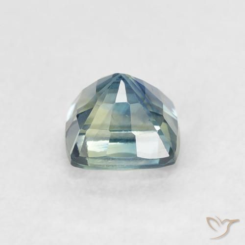 Safira Cerceta Natural 0.78ct, Almofada, VVS-VS