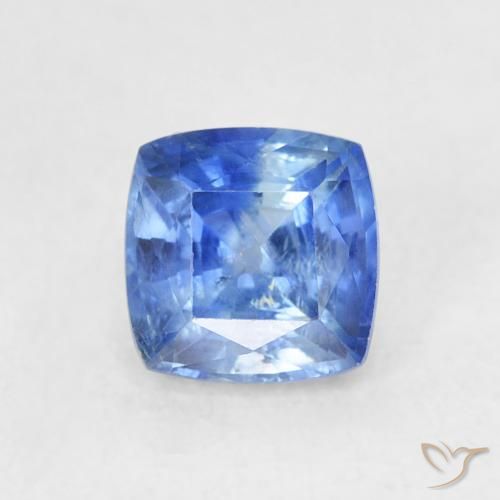 0.86ct Natural azul marinho claro Safira, Almofada, VS-SI, Photo A