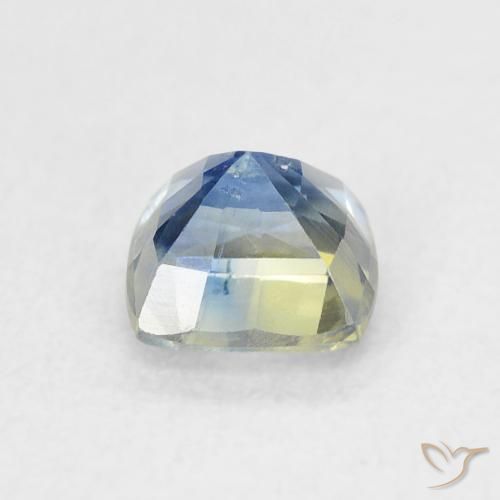 Safira azul marinho claro Natural 0.86ct, Almofada, VS-SI
