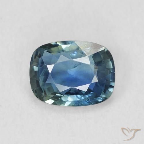0.72ct Natural Cerceta Safira, Almofada, VS