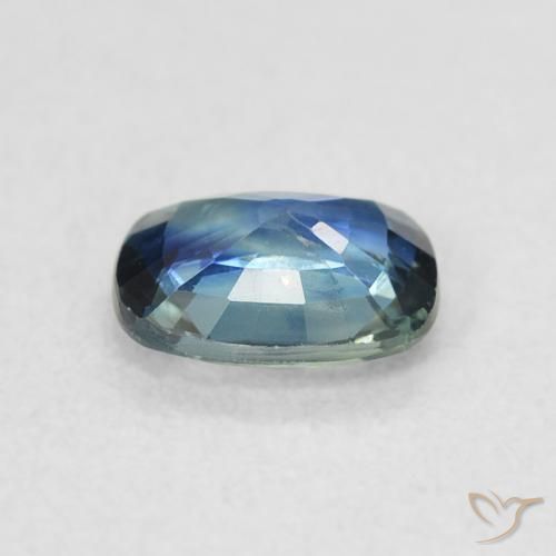 Safira Cerceta Natural 0.72ct, Almofada, VS