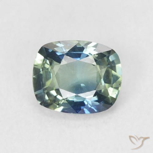 0.84ct Natural Cerceta Safira, Almofada, VVS
