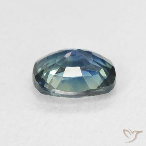 Safira Cerceta Natural 0.84ct, Almofada, VVS