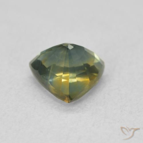Safira Cerceta Natural 0.83ct, Trilhão, VS