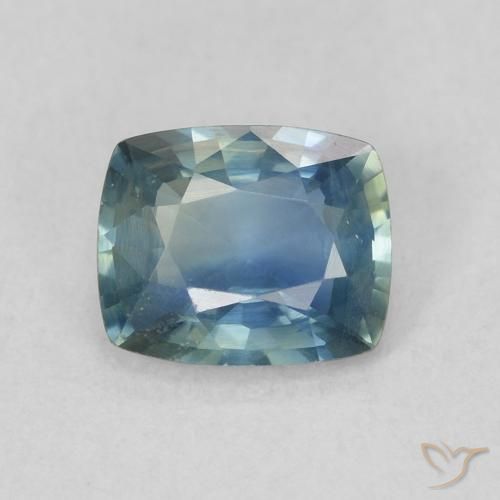 0.92ct Natural Cerceta Safira, Almofada, VVS-VS