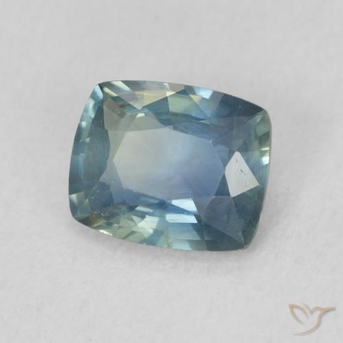 Safira Cerceta Natural 0.92ct, Almofada, VVS-VS
