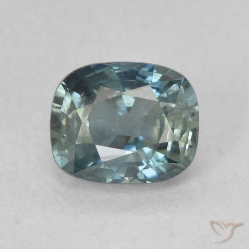 0.91ct Natural Cerceta Safira, Almofada, VS