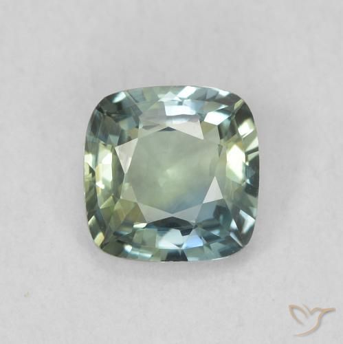 0.60ct Natural Cerceta Safira, Almofada, VVS