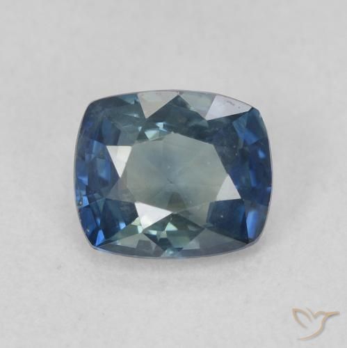 0.97ct Natural Cerceta Safira, Almofada, VVS