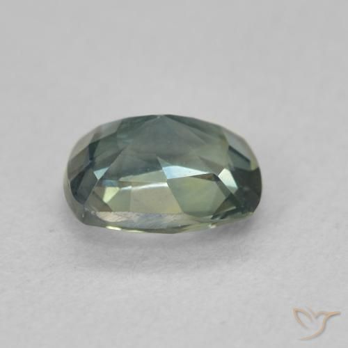 Safira Cerceta Natural 0.97ct, Almofada, VVS