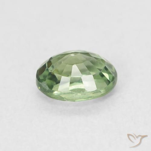 Safira Verde floresta Natural 0.60ct, oval, VVS