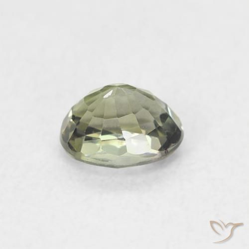 Safira Luz verde Natural 0.52ct, oval, VVS