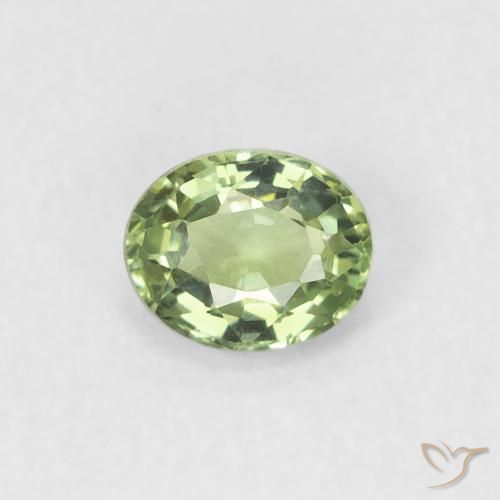 0.45ct Natural Verde médio Safira, oval, VVS