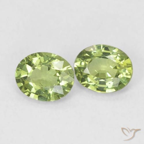 0.75ctw Natural Verde Floresta Claro Safira, oval, VS