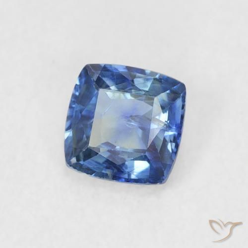 Safira Azul-marinho Natural 0.55ct, Almofada, VS-SI