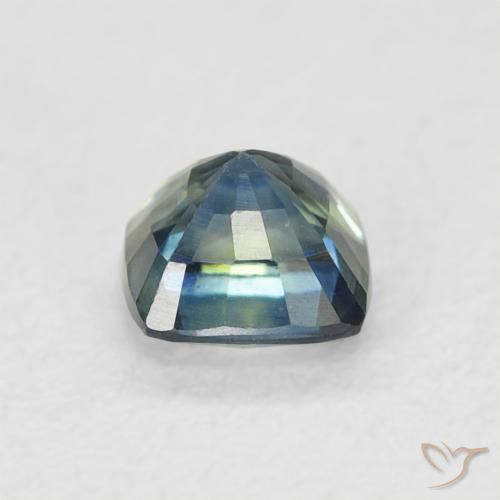 Safira Cerceta Natural 0.55ct, Almofada, VVS-VS