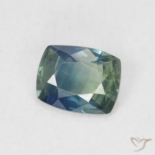 Safira Cerceta Natural 0.55ct, Almofada, VS