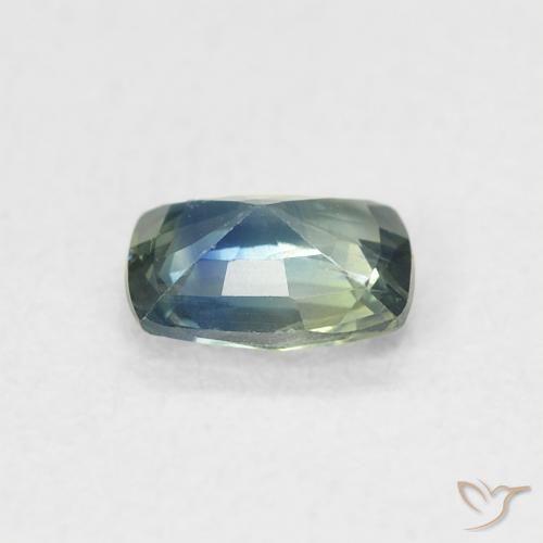Safira Cerceta Natural 0.55ct, Almofada, VS