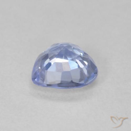 Safira Pastel Azul Natural 0.60ct, Coração, VS-SI