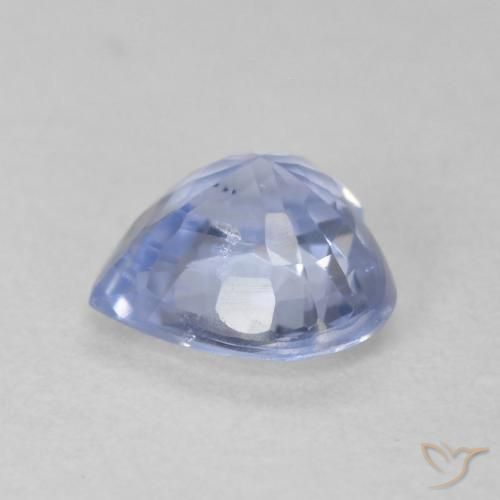 Safira Pastel Azul Natural 0.87ct, Coração, VS