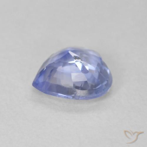Safira Pastel Azul Natural 0.60ct, Coração, VS-SI