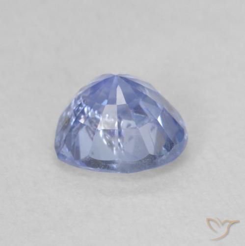 Safira Pastel Azul Natural 0.80ct, Coração, VS