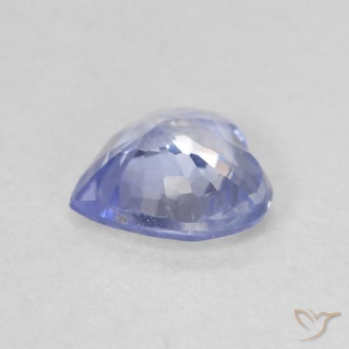 Safira Azul claro Natural 0.65ct, Coração, VS