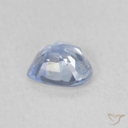 Safira Pastel Azul Natural 0.47ct, Coração, VS-SI