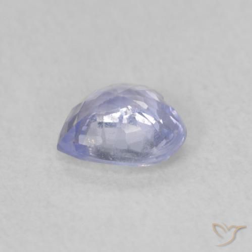 Safira Azul claro Natural 0.45ct, Coração, VS