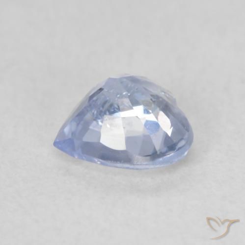 Safira Pastel Azul Natural 0.67ct, Coração, VS