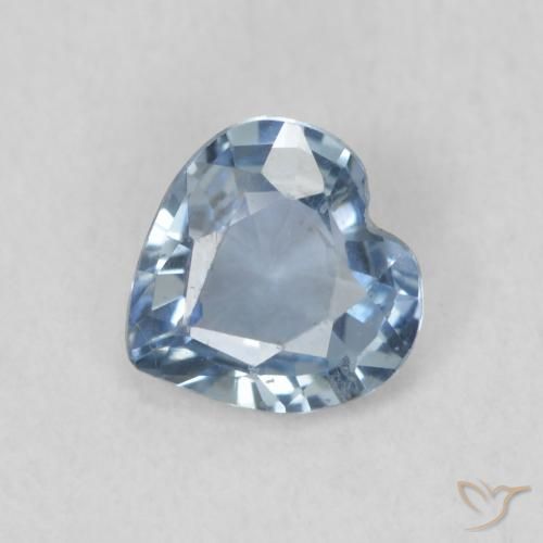 0.52ct Natural Cerceta Safira, Coração, VS
