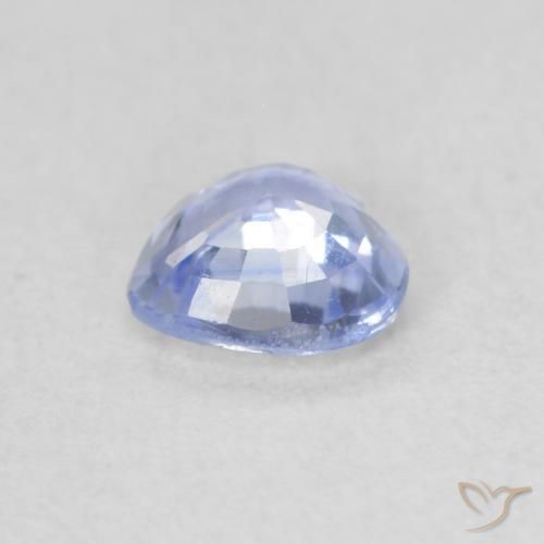 Safira Pastel Azul Natural 0.45ct, Coração, VS