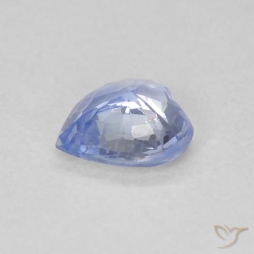 Safira Pastel Azul Natural 0.54ct, Coração, VS
