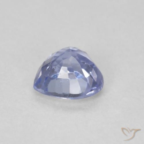 Safira Pastel Azul Natural 0.56ct, Coração, VS