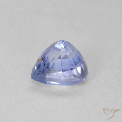 Safira Azul claro Natural 0.62ct, Coração, VS