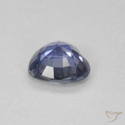 Safira Azul claro Natural 0.48ct, Coração, VS