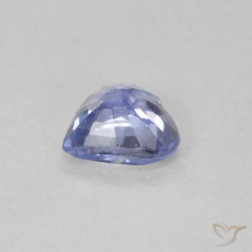 Safira Azul claro Natural 0.47ct, Coração, VS