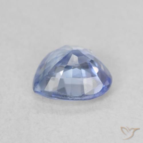 Safira Pastel Azul Natural 0.56ct, Coração, VVS-VS