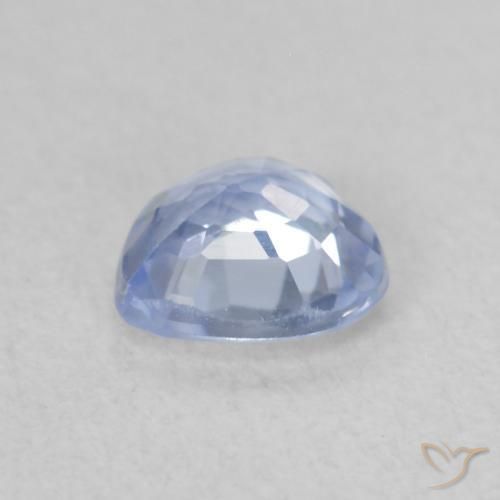 Safira Azul claro Natural 0.59ct, Coração, VVS-VS