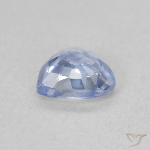 Safira Pastel Azul Natural 0.54ct, Coração, VVS-VS