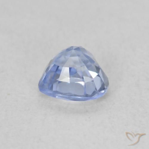 Safira Pastel Azul Natural 0.50ct, Coração, VVS-VS