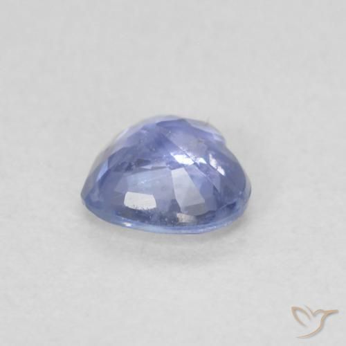 Safira Pastel Azul Natural 0.47ct, Coração, VS