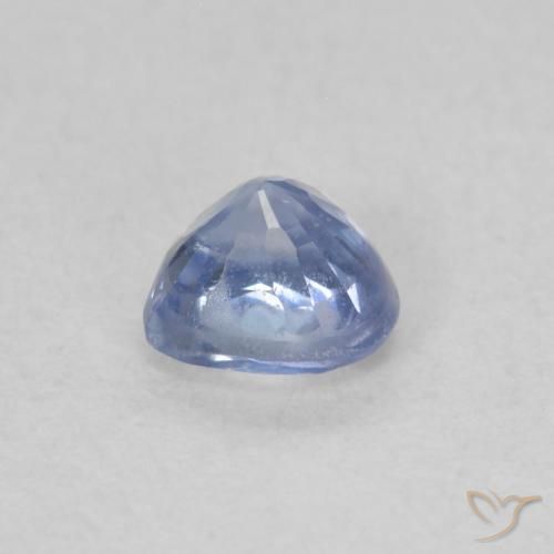Safira Pastel Azul Natural 0.51ct, Coração, VS