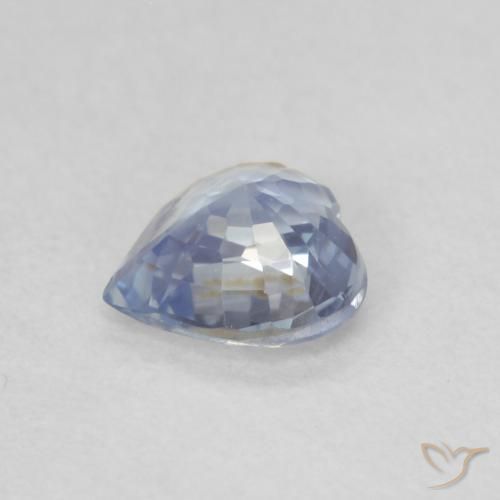 Safira céu azul claro Natural 0.48ct, Coração, VS