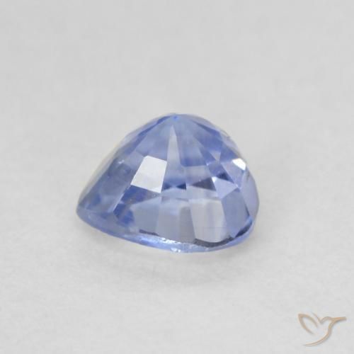 Safira Pastel Azul Natural 0.64ct, Coração, VS